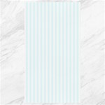 Vertical Stripes - White and Bubbles Cyan Canvas 40  x 72 