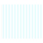 Vertical Stripes - White and Bubbles Cyan Double Sided Flano Blanket (Small)