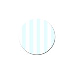 Vertical Stripes - White and Bubbles Cyan Golf Ball Marker (10 pack)
