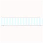 Vertical Stripes - White and Bubbles Cyan Small Bar Mat