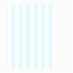 Vertical Stripes - White and Bubbles Cyan Large Garden Flag (Two Sides)