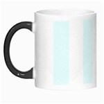 Vertical Stripes - White and Bubbles Cyan Morph Mug
