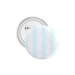 Vertical Stripes - White and Bubbles Cyan 1.75  Button