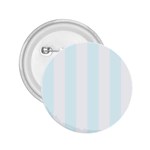Vertical Stripes - White and Bubbles Cyan 2.25  Button