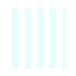 Vertical Stripes - White and Bubbles Cyan Greeting Card 4.5  x 6 