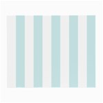 Vertical Stripes - White and Light Cyan Small Glasses Cloth