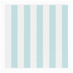 Vertical Stripes - White and Light Cyan Medium Glasses Cloth