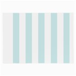Vertical Stripes - White and Light Cyan Large Glasses Cloth (2 Sides)