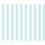 Vertical Stripes - White and Light Cyan Collage 8  x 10 
