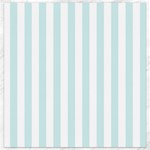 Vertical Stripes - White and Light Cyan Canvas 12  x 12 