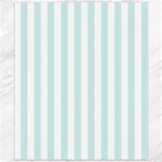 Vertical Stripes - White and Light Cyan Canvas 20  x 24 
