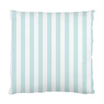 Vertical Stripes - White and Light Cyan Standard Cushion Case (Two Sides)