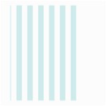 Vertical Stripes - White and Light Cyan Large Garden Flag (Two Sides)