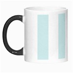 Vertical Stripes - White and Light Cyan Morph Mug