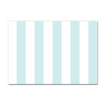 Vertical Stripes - White and Light Cyan Sticker A4 (10 pack)