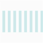 Vertical Stripes - White and Light Cyan 4  x 8  Photo Cards