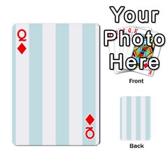 Queen Vertical Stripes Front - DiamondQ