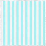 Vertical Stripes - White and Celeste Cyan Canvas 12  x 12 