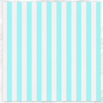 Vertical Stripes - White and Celeste Cyan Canvas 20  x 20 