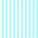 Vertical Stripes - White and Celeste Cyan ScrapBook Page 8  x 8 