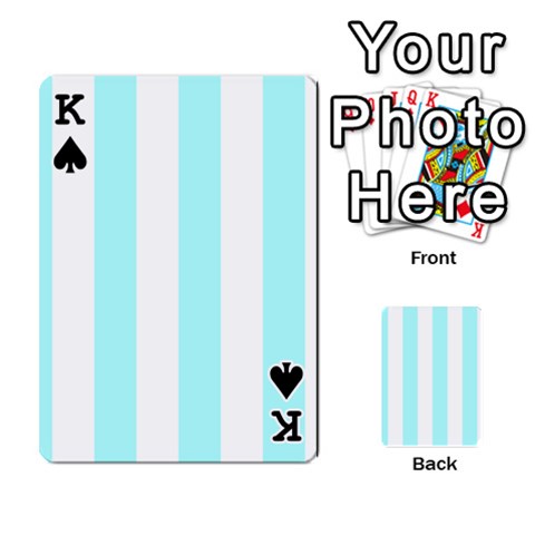 King Vertical Stripes Front - SpadeK