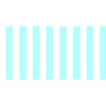 Vertical Stripes - White and Celeste Cyan YOU ARE INVITED 3D Greeting Card (8x4)