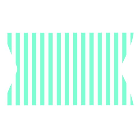 Vertical Stripes Waistband Front