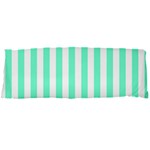 Vertical Stripes - White and Aquamarine Body Pillow Case Dakimakura (Two Sides)