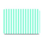 Vertical Stripes - White and Aquamarine Plate Mat