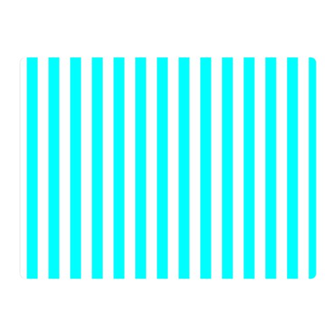 Vertical Stripes 35 x27  Blanket Front