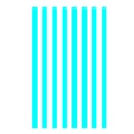 Vertical Stripes - White and Aqua Cyan Shower Curtain 48  x 72  (Small)