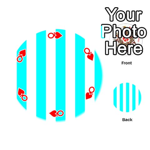 Queen Vertical Stripes Front - HeartQ