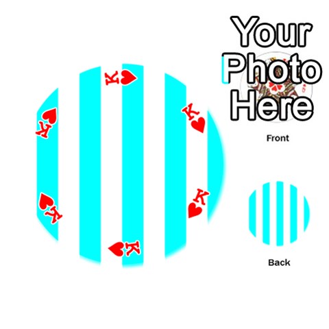 King Vertical Stripes Front - HeartK