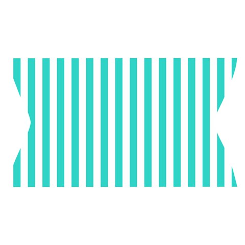 Vertical Stripes Waistband Front
