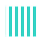 Vertical Stripes - White and Turquoise Greeting Card 5  x 7 