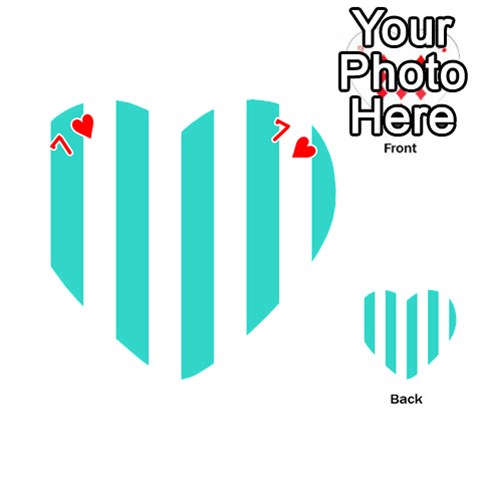 Vertical Stripes Front - Heart7