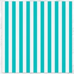 Vertical Stripes - White and Cyan Canvas 16  x 16 