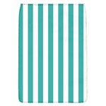 Vertical Stripes - White and Verdigris Removable Flap Cover (L)