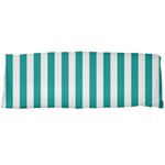 Vertical Stripes - White and Verdigris Body Pillow Case Dakimakura (Two Sides)