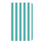 Vertical Stripes - White and Verdigris Memory Card Reader (Rectangular)