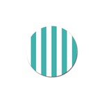 Vertical Stripes - White and Verdigris Golf Ball Marker (10 pack)