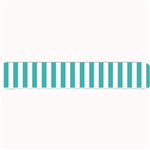 Vertical Stripes - White and Verdigris Small Bar Mat