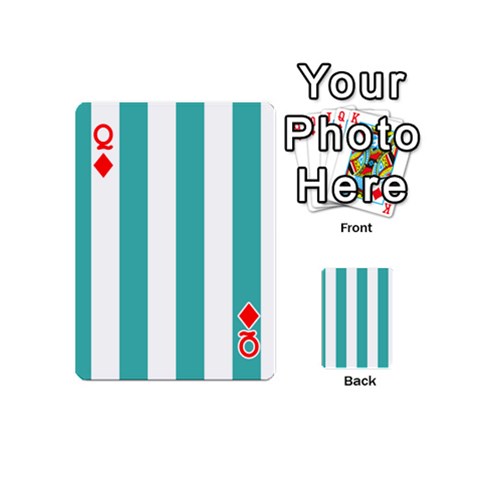 Queen Vertical Stripes Front - DiamondQ