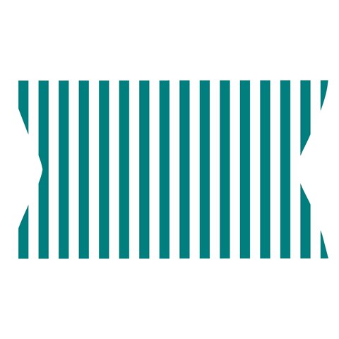 Vertical Stripes Waistband Front