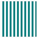 Vertical Stripes - White and Teal Large Satin Scarf (Square)