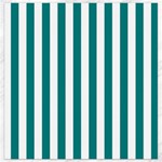 Vertical Stripes - White and Teal Canvas 16  x 16 