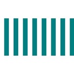 Vertical Stripes - White and Teal YOU ARE INVITED 3D Greeting Card (8x4)