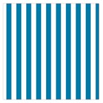 Vertical Stripes - White and Cerulean Large Satin Scarf (Square)