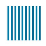 Vertical Stripes - White and Cerulean Small Satin Scarf  (Square)
