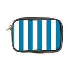 Vertical Stripes - White and Cerulean Coin Purse